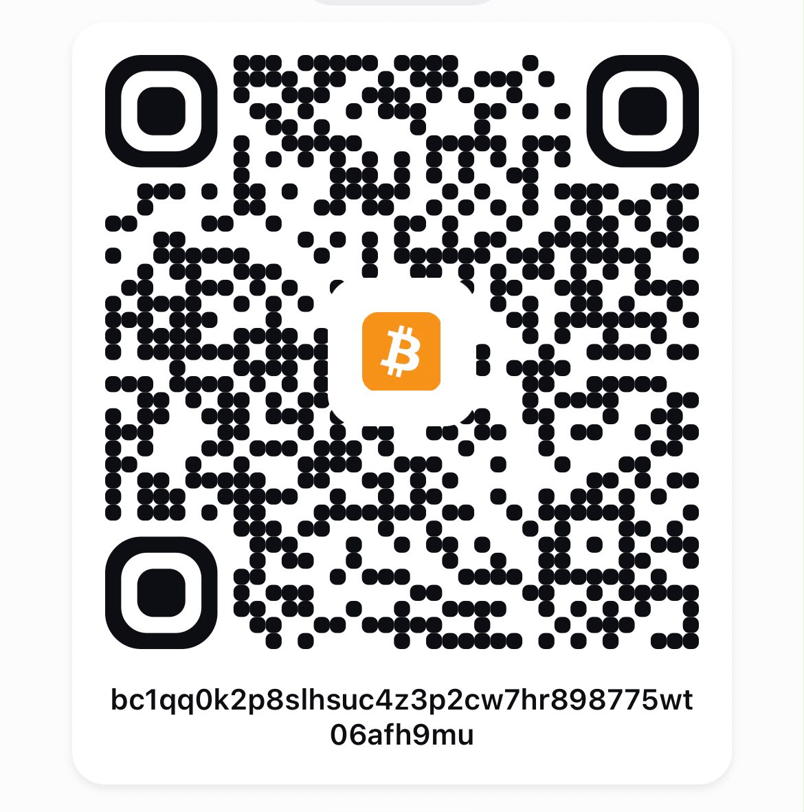 Bitcoin wallet QR code for paying for a LifetimeIPTV Now IPTV subscription with Cash App